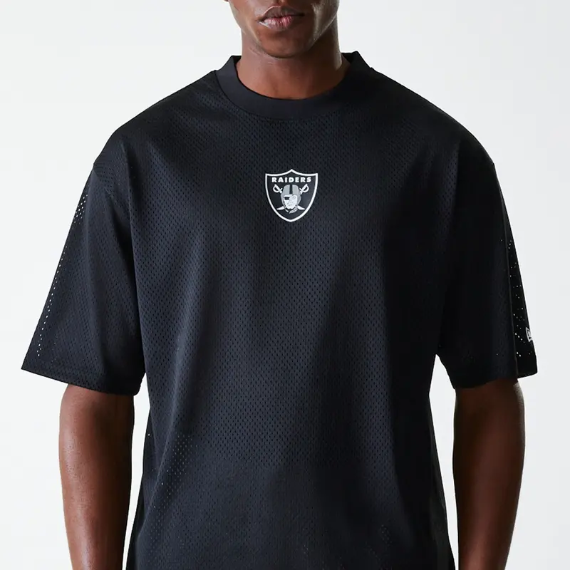 New Era - NFL ESSENTIALS OS MESH TEE - Las Vegas Raiders - Black