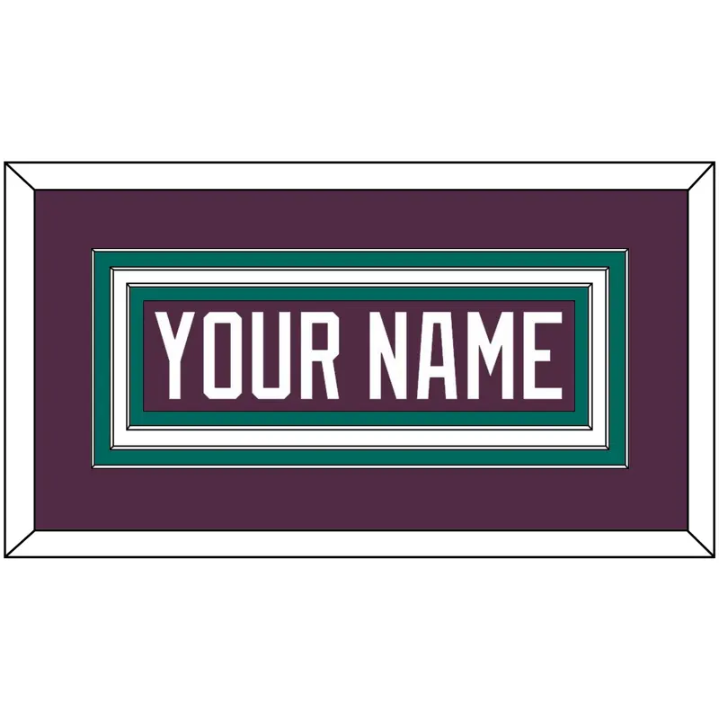 Anaheim Nameplate - Road Purple (1993-2006) - Triple Mat 2