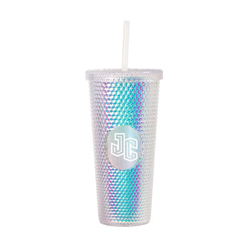 New Jersey City University 24oz Iridescent Studded Tumbler