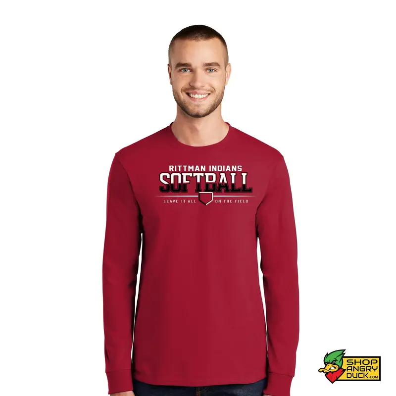 Rittman Indians Softball Long Sleeve T-Shirt 01
