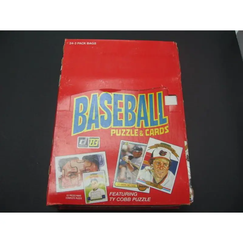 1983 Donruss Baseball Grocery Wax Pack Rack Pack Box