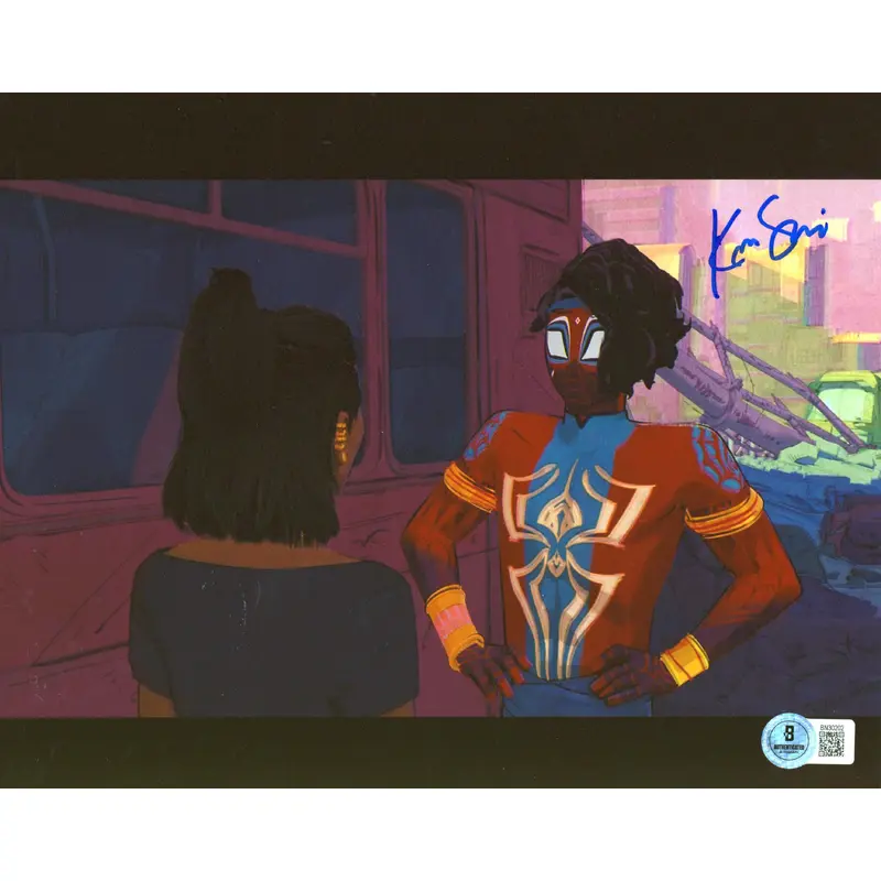 Karan Soni Spider-Man: Into The Spider-Verse Signed 8x10 Photo BAS #BN30202