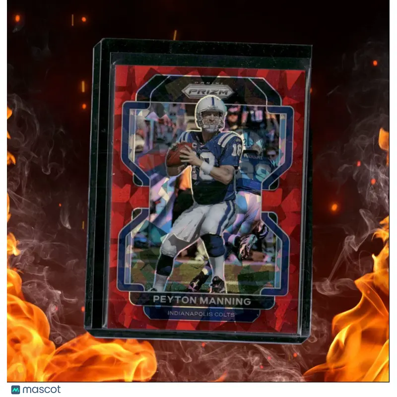 2021 Panini Prizm Peyton Manning Red Cracked Ice Prizm #30