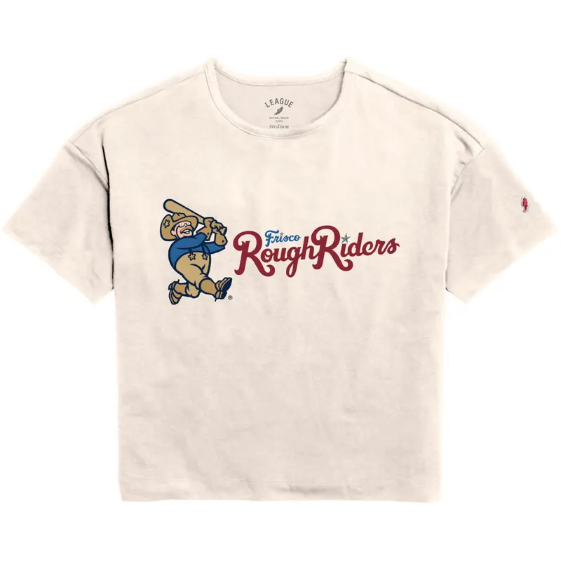 League Ladies Cream Box Cut Tee