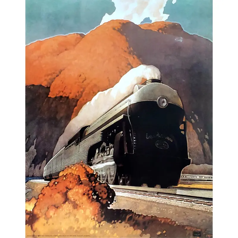 New Empire State Express Steam Train (1941) Poster Art 22x28 Reproduction - Eurographics