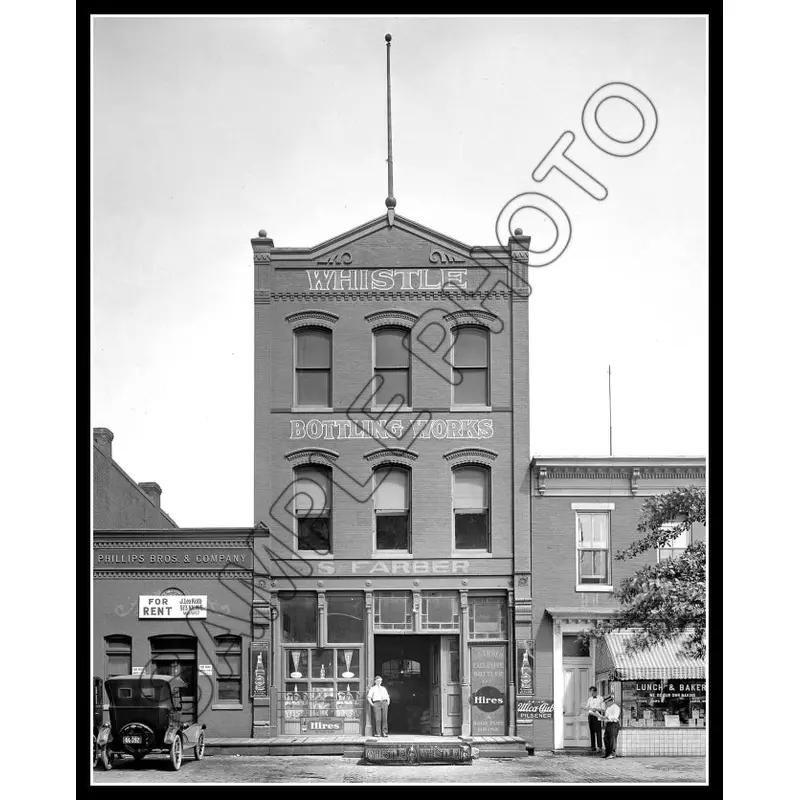 1925 Whistle Soda Bottling Plant 8X10 Photo - Washington DC - 2378
