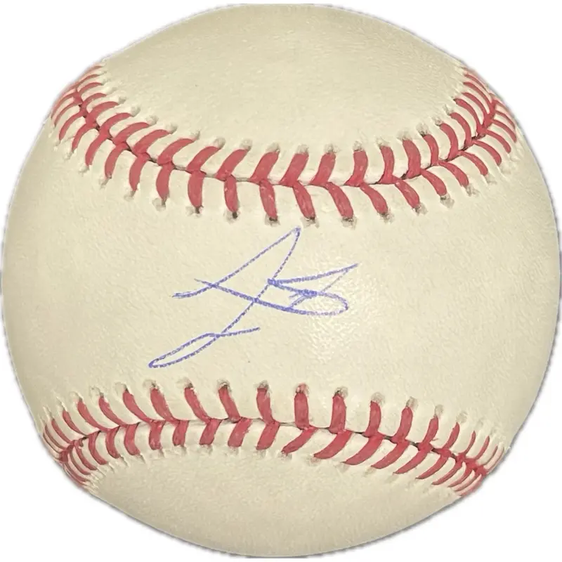 Tre Morgan signed Rawlings MLB baseball Tristar Autographed