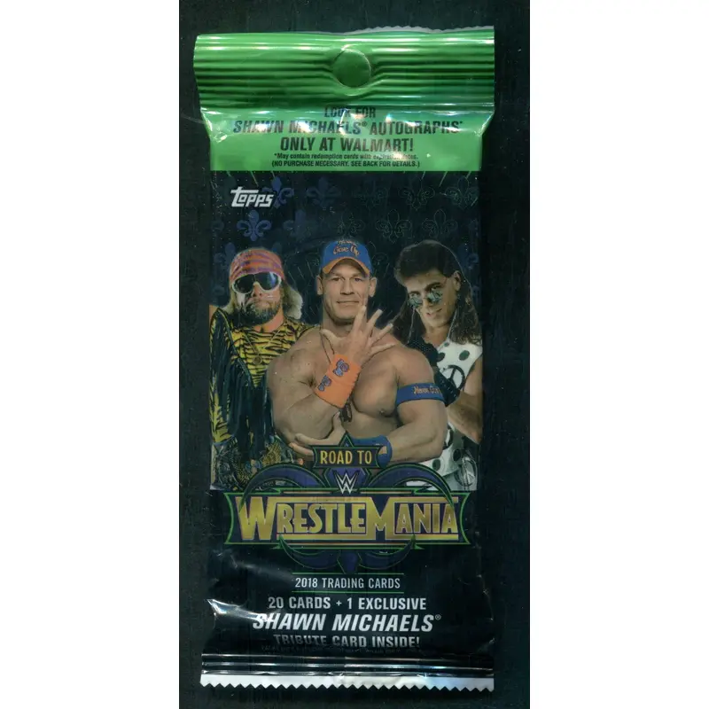 2018 Topps WWE Wrestling Road To WrestleMania Unopened Value Pack (20 + 1)