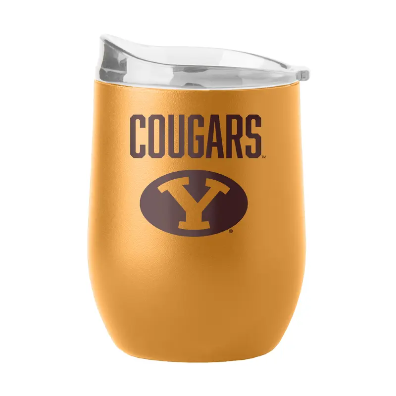 Brigham Young 16oz Huddle Powder Coat Curved Bev