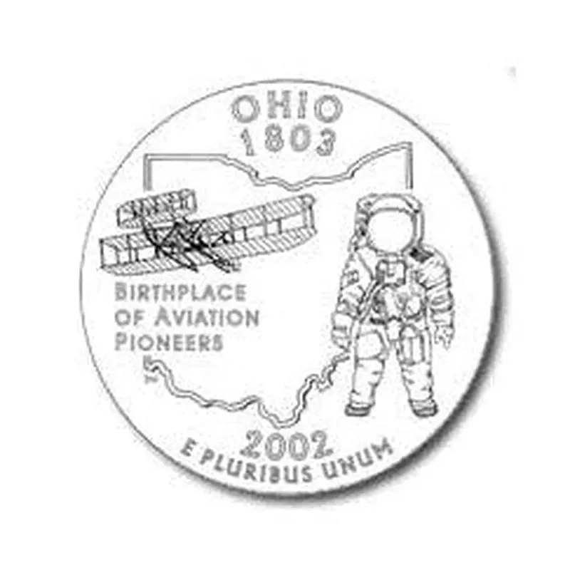 Ohio State Quarter #17 (2002)- P uncirculated - us mint