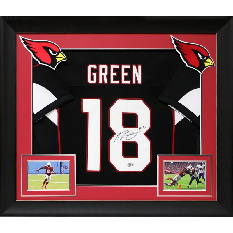 A.J. Green Authentic Signed Black Pro Style Framed Jersey BAS Witnessed