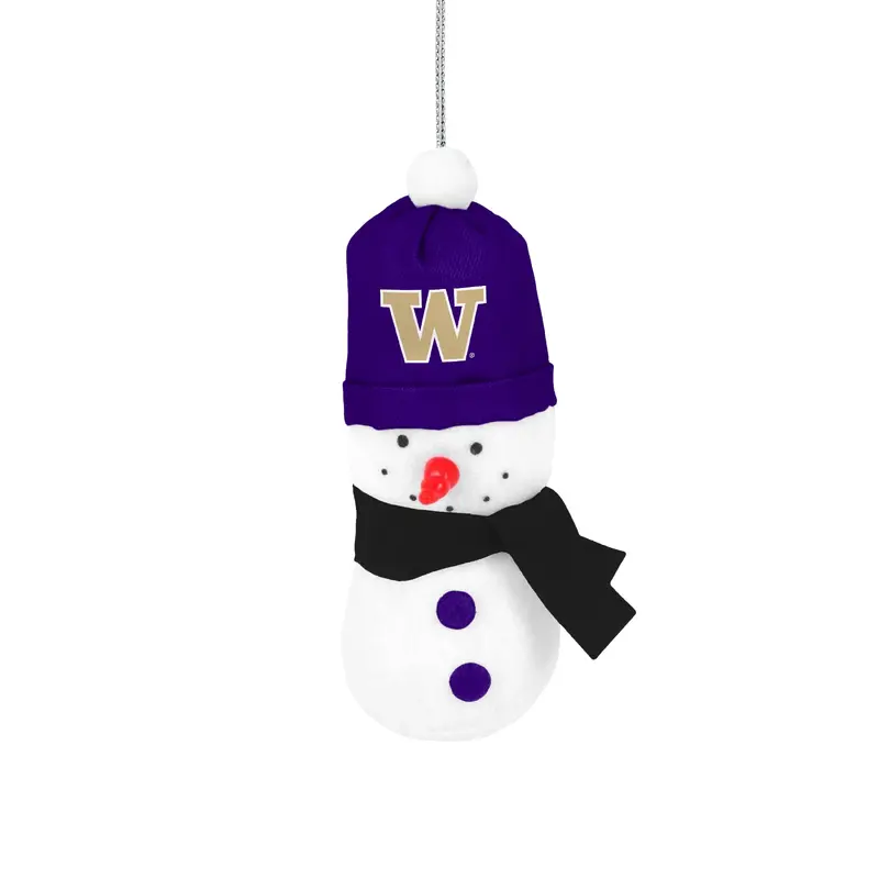 Foco University of Washington 3.5" Plush snowman ornament