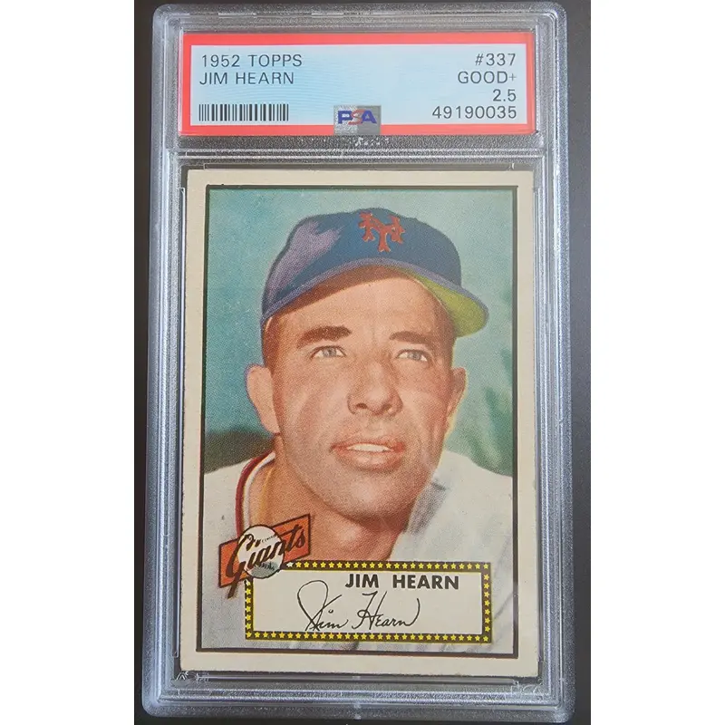 Jim Hearn 1952 Topps #337 PSA 2.5 Good+
