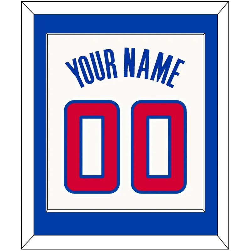 Los Angeles Name & Number - Home White (2013-2015) - Single Mat 1