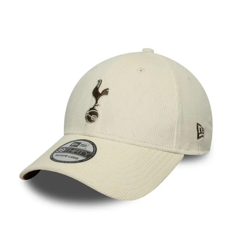 Tottenham Hotspur FC Cord Cream 39THIRTY Stretch Fit Cap