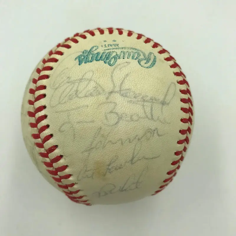 1978 New York Yankees World Series Champs Team Signed Baseball With JSA COA