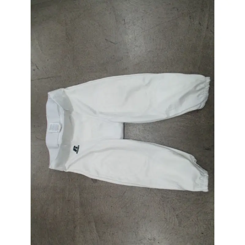 Used Russell White Football Pants Size Youth Medium (No Pads)