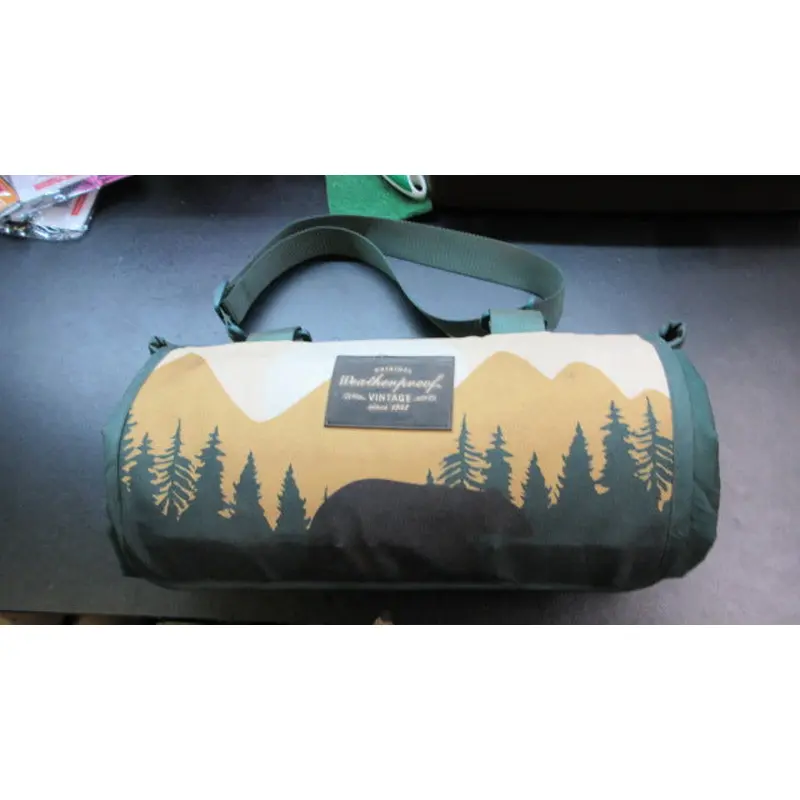 Used Weatherproof Vintage Outdoor Blanket w/ Carry Strap