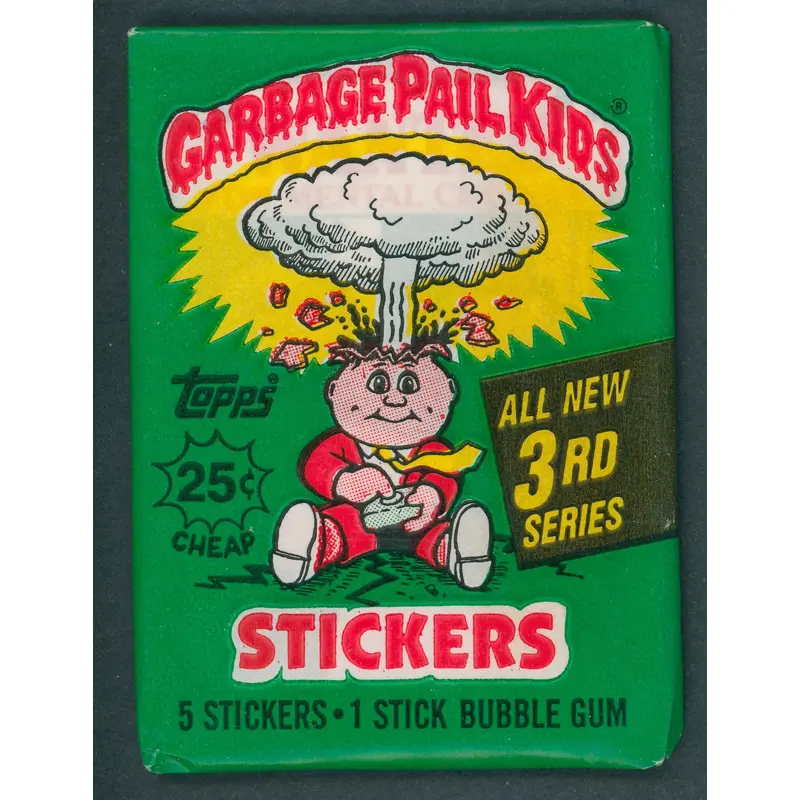 1986 Topps Garbage Pail Kids Series 3 Unopened Wax Pack (w/ price) (Canada)