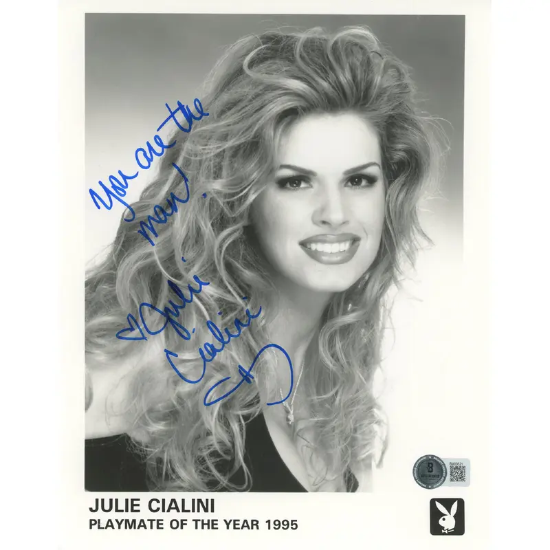 Julie Cialini Playmate You Are The Man Authentic Signed 8x10 Photo BAS #BM03521