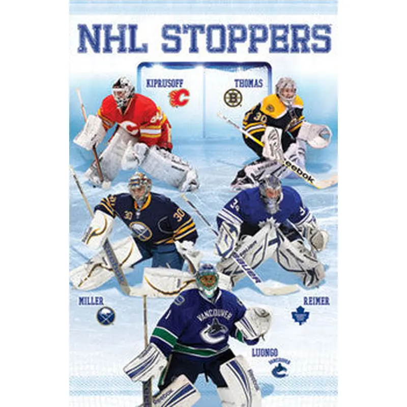 Hockey Goalies "NHL Stoppers 2011-12" Poster - Costacos Sports