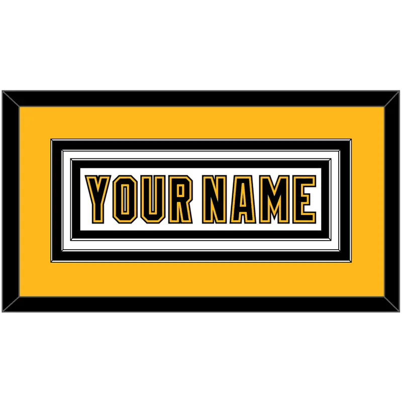 Boston Nameplate - Road White (1995-2007) - Triple Mat 2