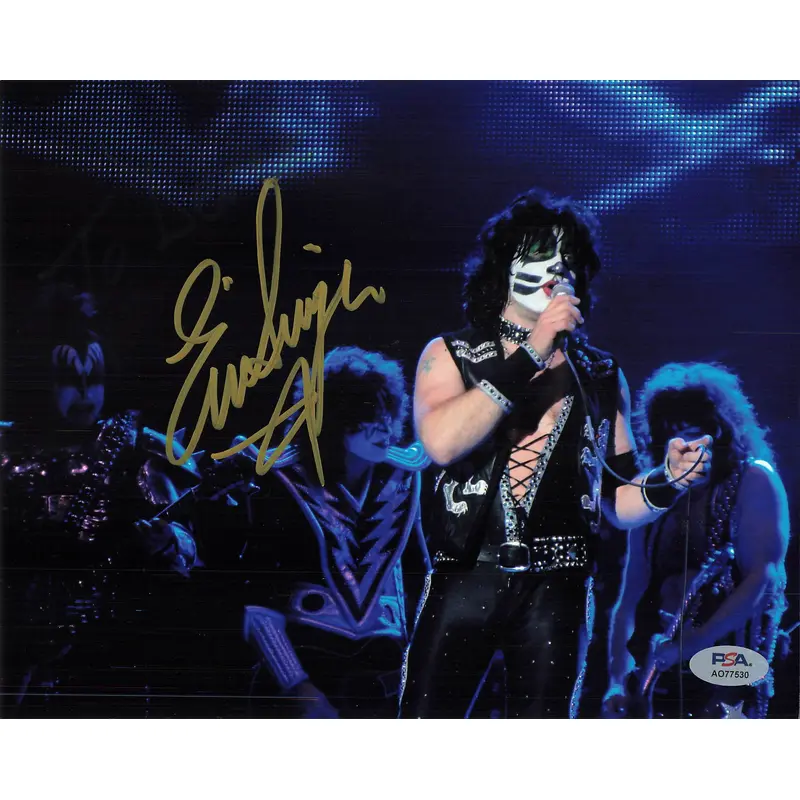 Eric Singer signed 8x10 photo PSA/DNA Autographed Musician
