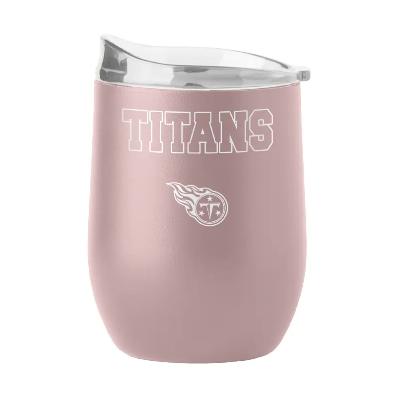 Tennessee Titans 16oz Stencil Powder Coat Curved Beverage