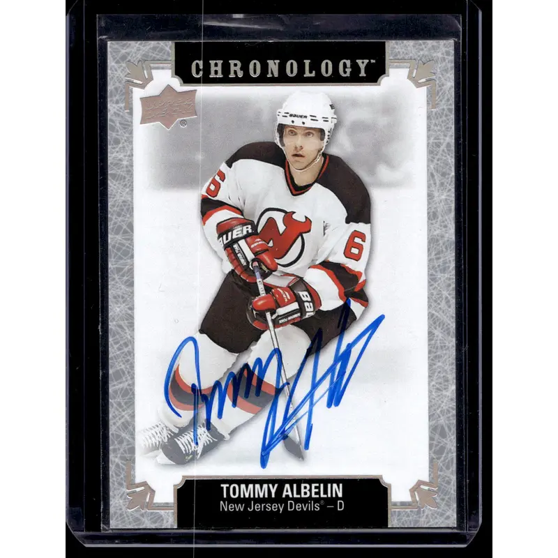 2018-19 Upper Deck Chronology - Franchise History Autographs - Tommy Albelin #FH-NJ-TA