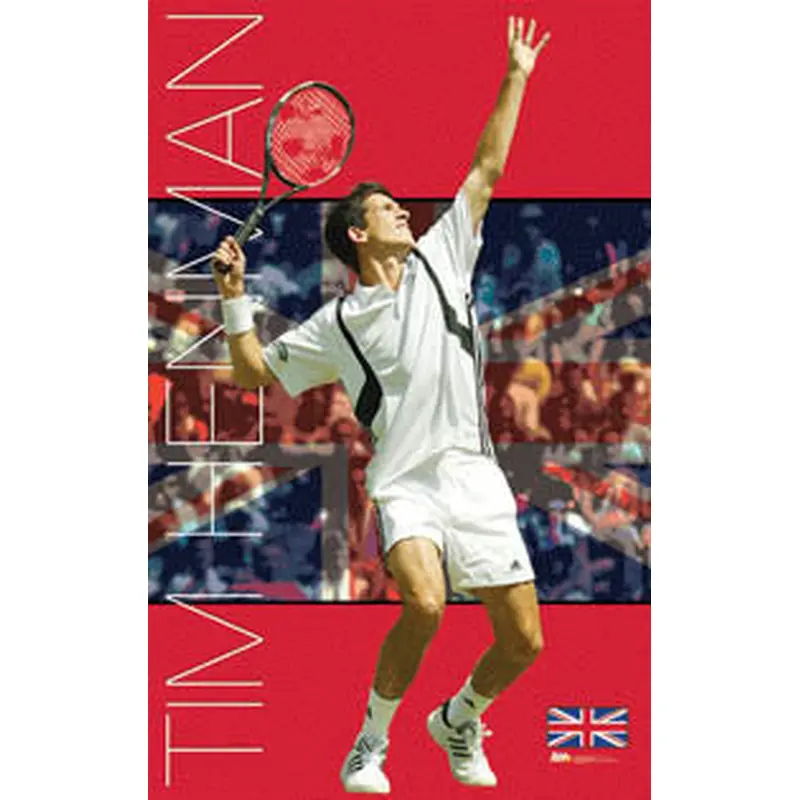 Tim Henman "England Ace" Tennis Action Poster - Ace Authentic 2004