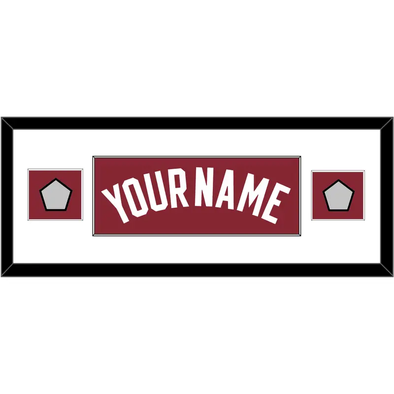 Miami Name & 2 Finals Patches - Alternate Red (2009-2017) - Single Mat 2