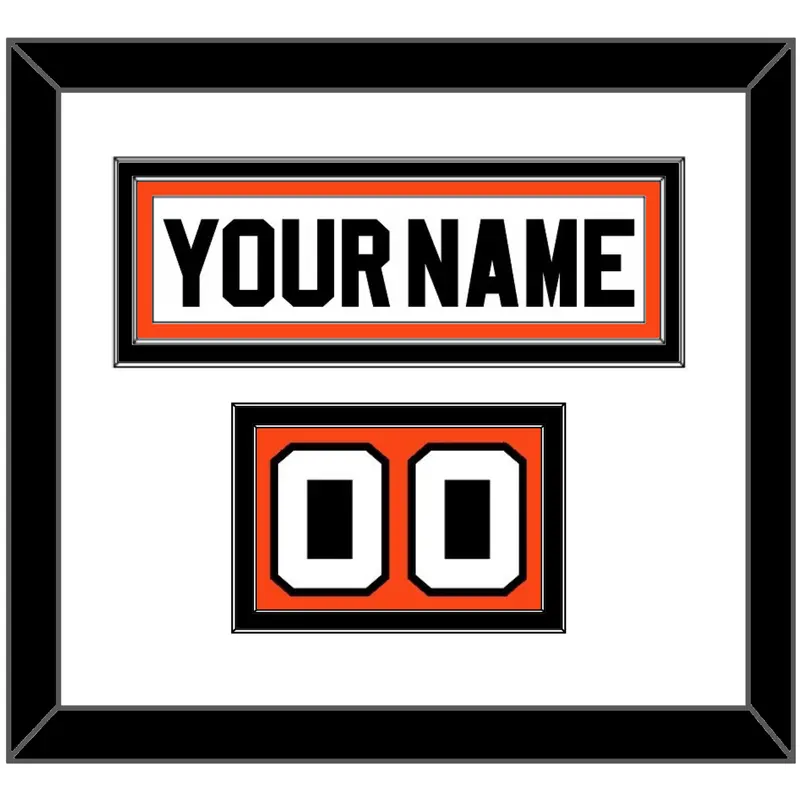 Philadelphia Nameplate & Number (Shoulder) - Home White (1972-1983) - Double Mat 2