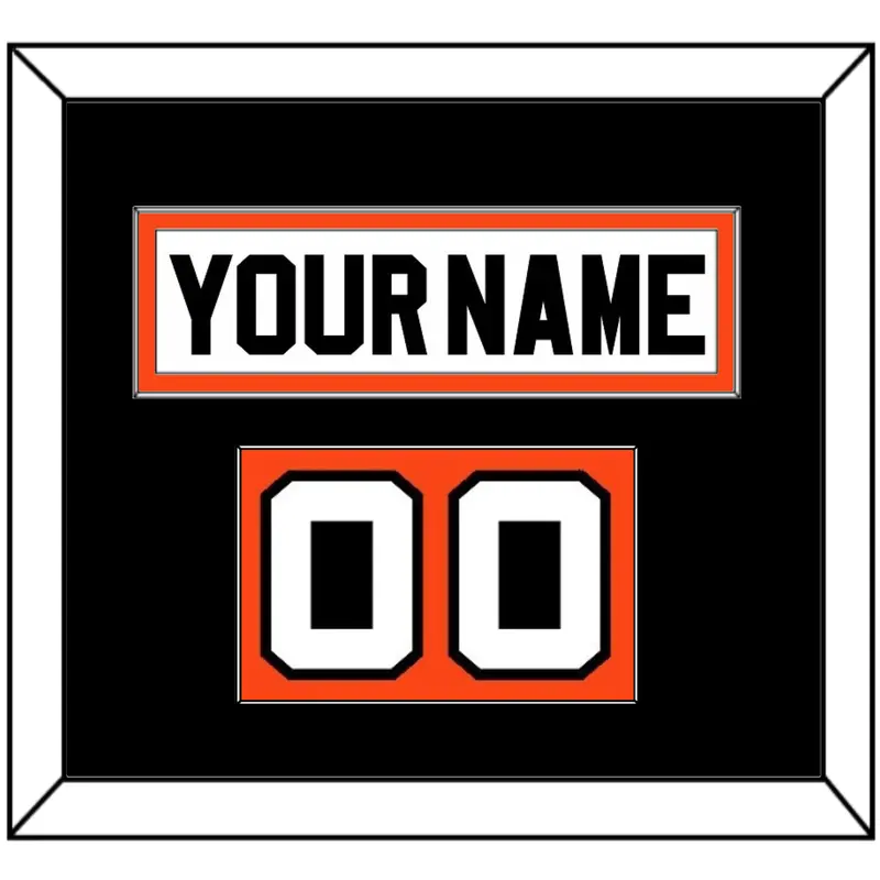 Philadelphia Nameplate & Number (Shoulder) - Home White (1972-1983) - Single Mat 2