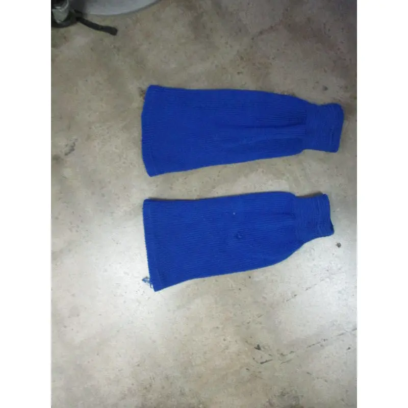 Used Blue Hockey Socks  - Has Hole