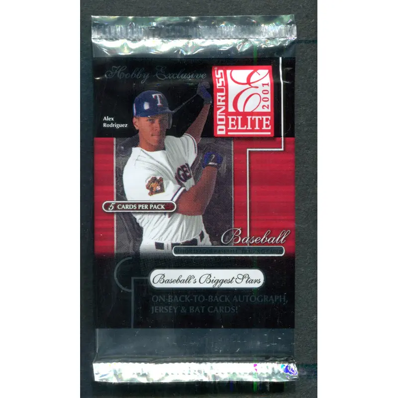 2001 Donruss Elite Baseball Unopened Pack (Hobby) (5)