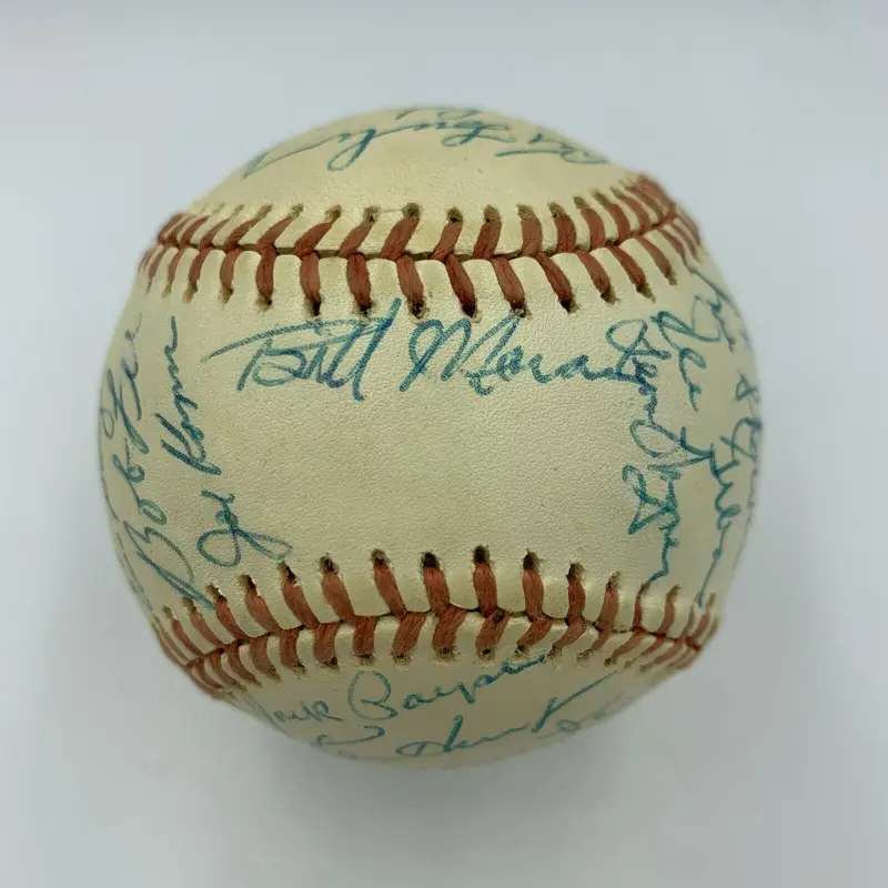 Ted Kluszewski Harvey Kuenn Enos Slaughter Early Wynn Legends Signed Baseball