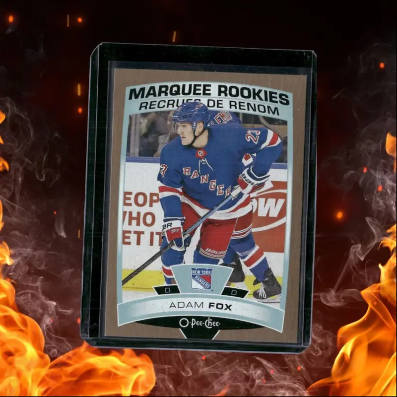 2019-20 O-Pee-Chee Adam Fox Gold Border Marquee Rookie #622