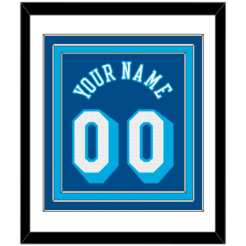 Los Angeles Name & Number - Blue City (2020-2021) - Triple Mat 1
