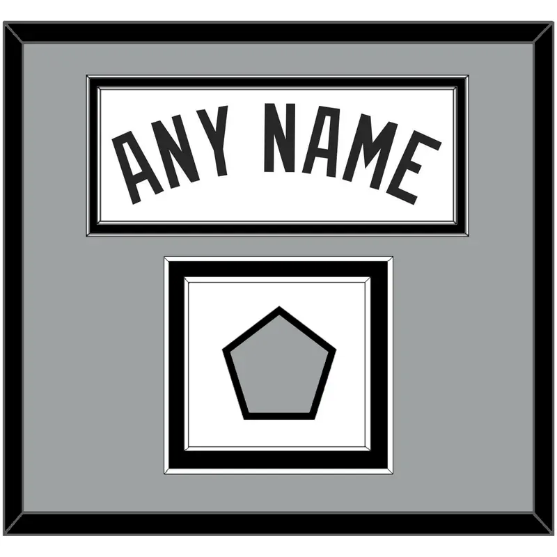 San Antonio Name & Champions Banner Patch - Home White (2002-2017) - Double Mat 3