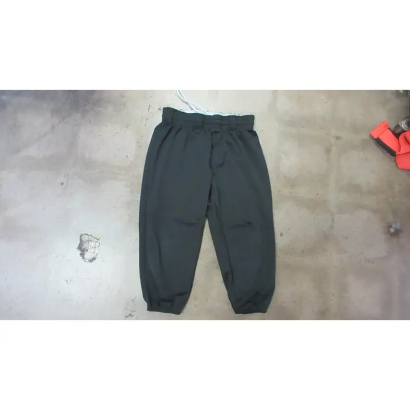 Used Wilson Black Elastic Bottom Baseball Pant - Youth XL (Hole on Left Knee)