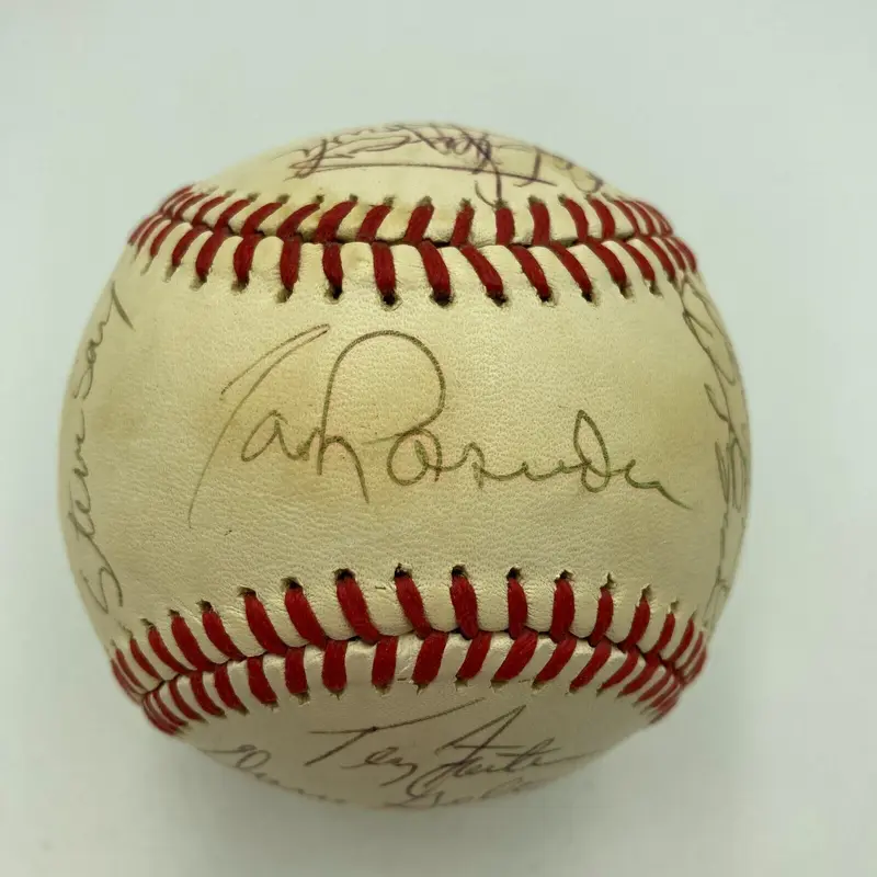 1981 Los Angeles Dodgers World Series Champs Team Signed Baseball JSA COA