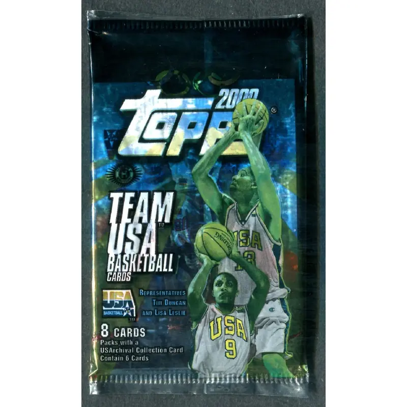 2000/01 Topps Team USA Basketball Unopened Pack (8)