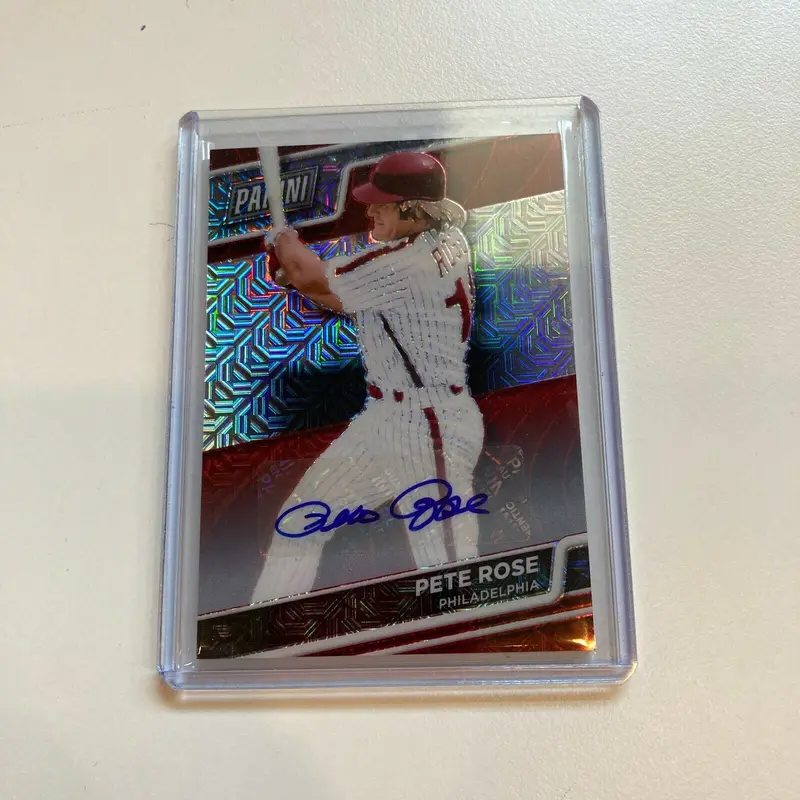 2016 Panini National VIP Pete Rose #10/25 Signed Autographed Baseball Card Auto