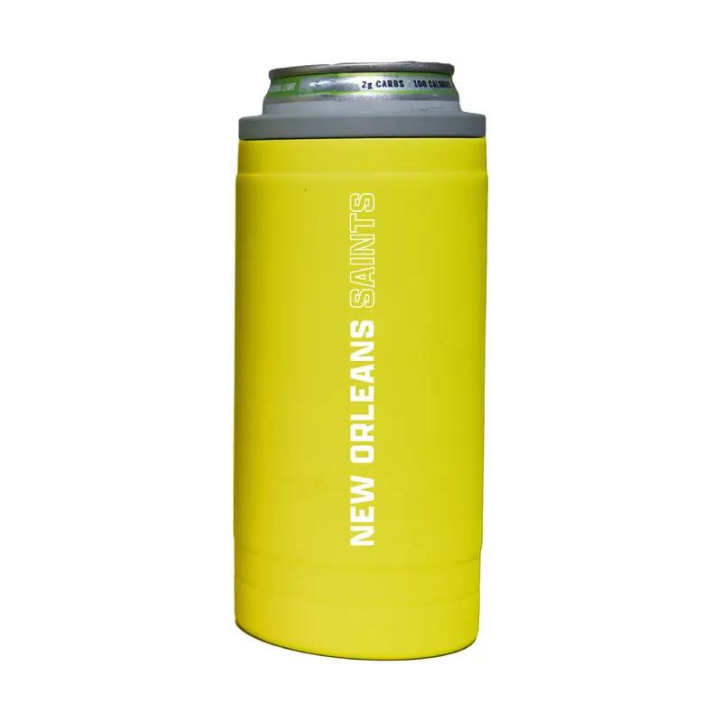 New Orleans Saints 12oz Cru Stacked Soft Touch Slim Coolie