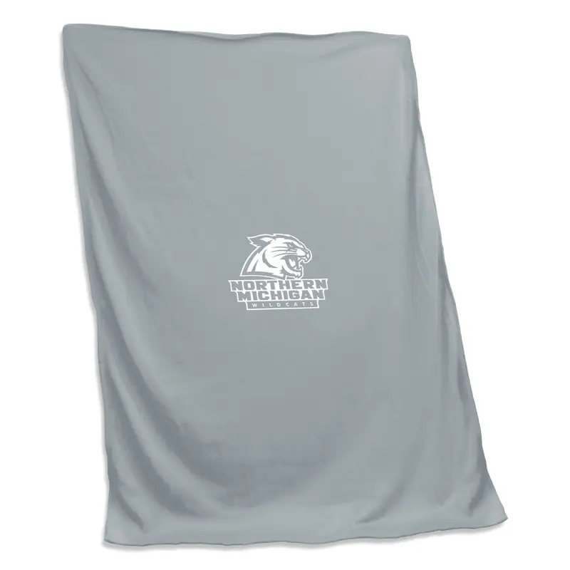 Northern Michigan Gray Sweatshirt Blanket (Screened)