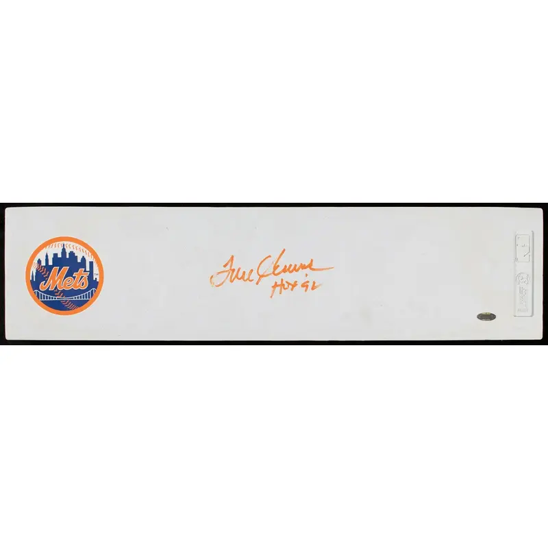 Tom Seaver "Hall Of Fame 1992" Signed Authentic Pitching Rubber Beckett COA