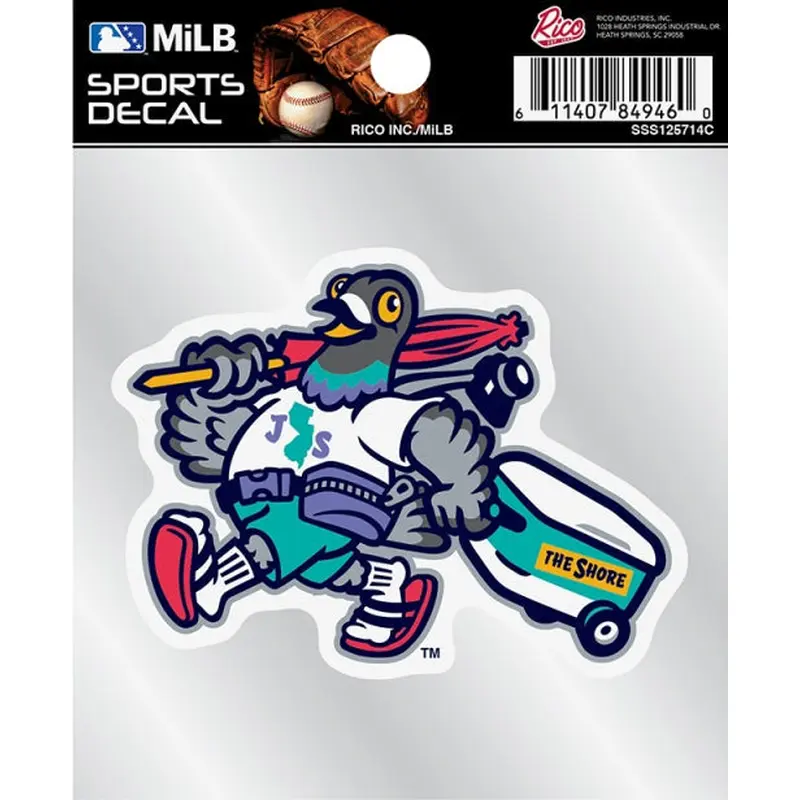 Jersey Shore BlueClaws TNC The Bennys 4x4 Logo Decal