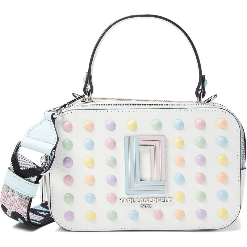 KARL LAGERFELD WOMEN BAGS SIMONE FRONT FLAP CROSSBODY LH4EO7BI IVORY