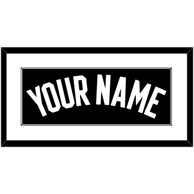 Boston Name - Black Statement - Single Mat 1