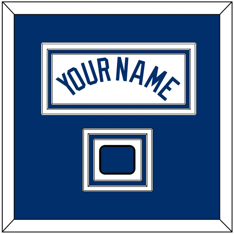 Los Angeles Name & Logo Patch - Home White - Triple Mat 2